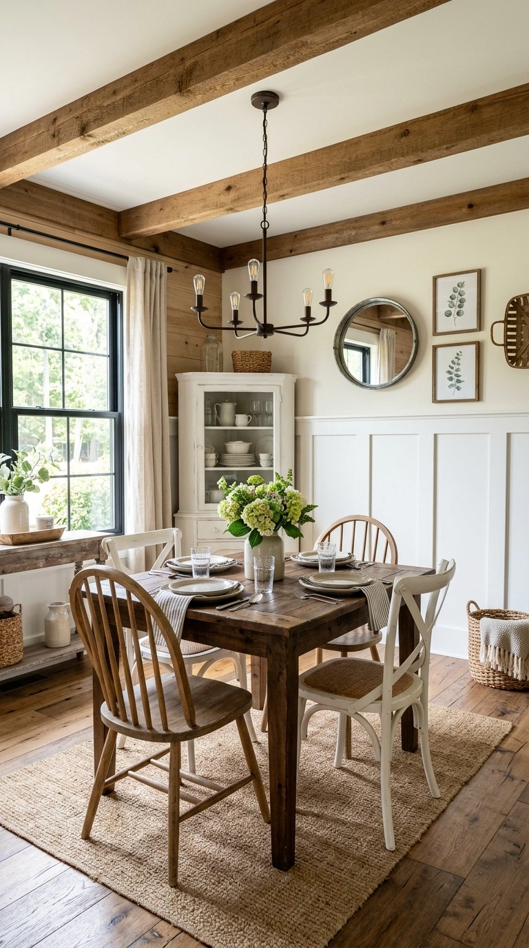 006 Board and Batten Trim A farmhouse dining room feat