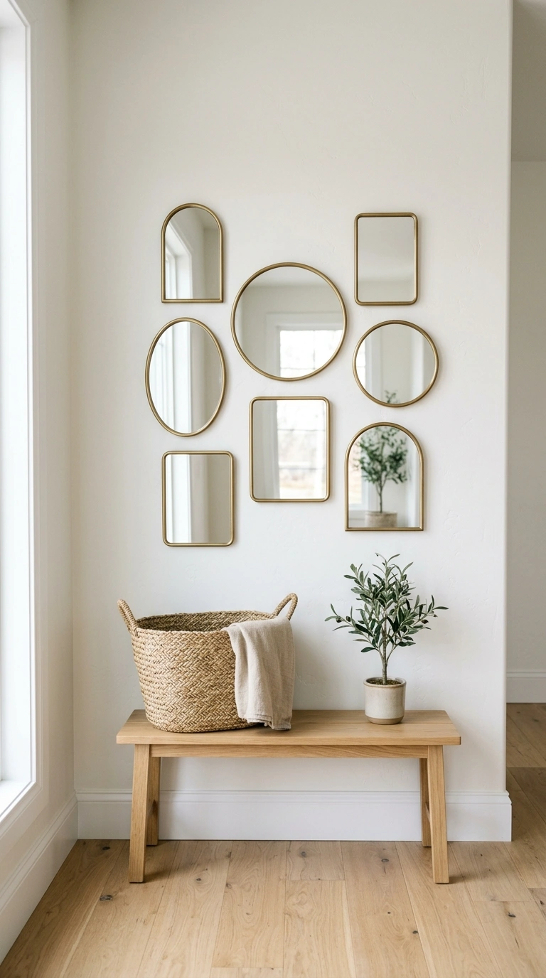 007 Small Mirror Gallery Cluster A cluster of seven sm