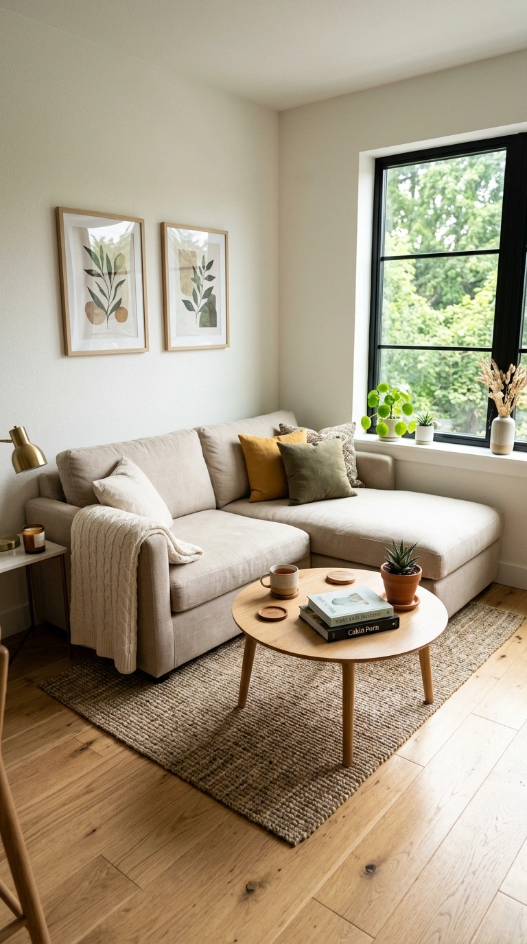 009 Try An L Shape A small living room with an L shape