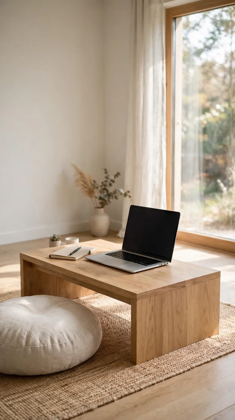 Low Wooden Desk
