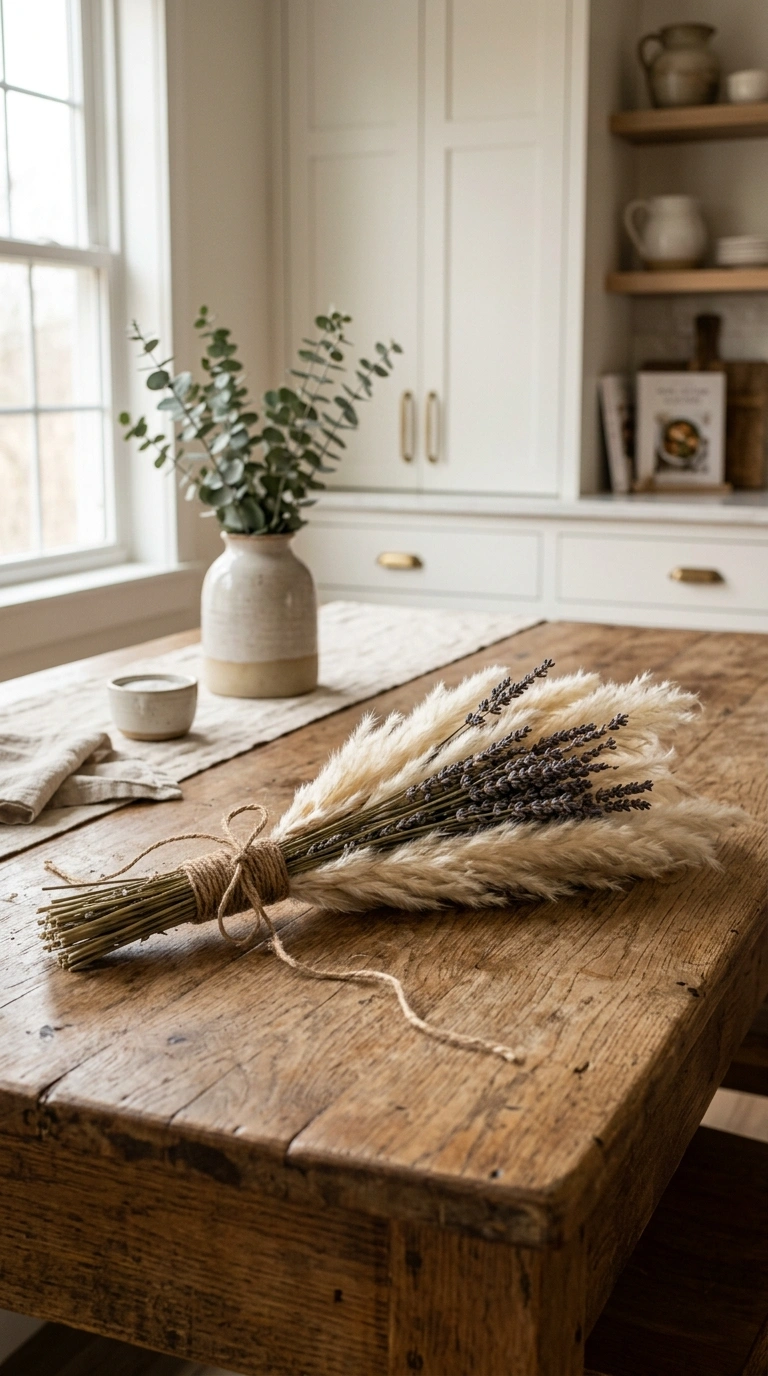 010 Dried Flower Bundle A modern farmhouse kitchen tab 1