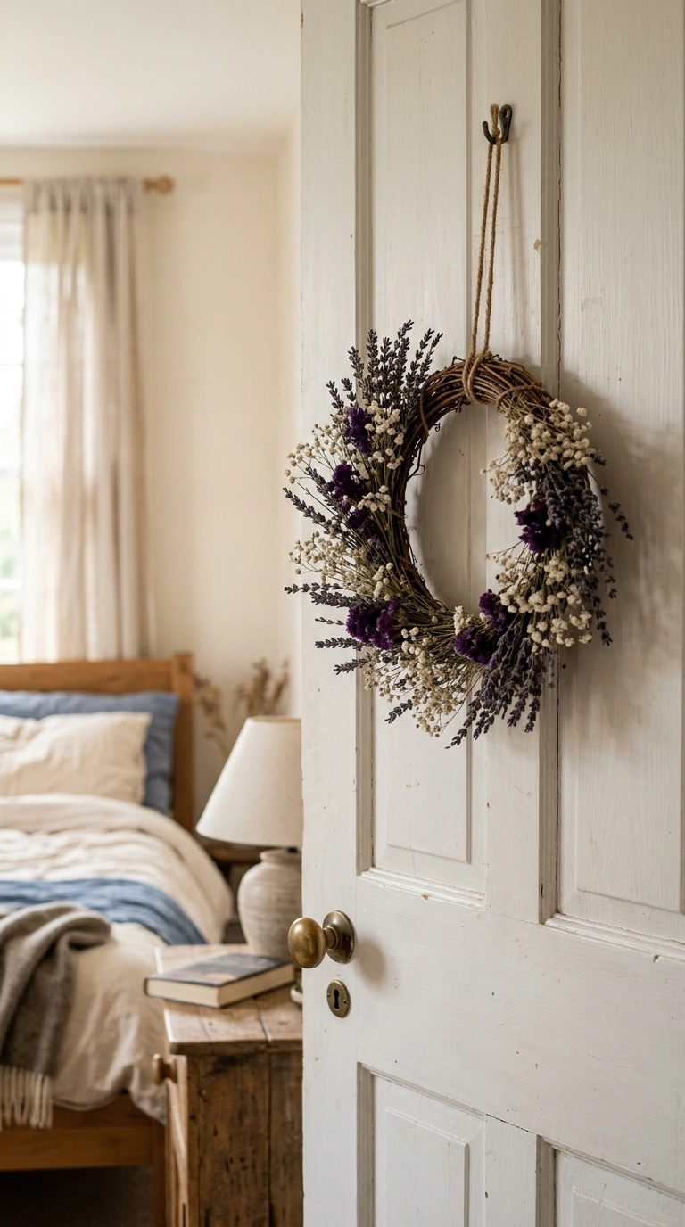 010 Dried Flower Wreath A small dried flower wreath ma