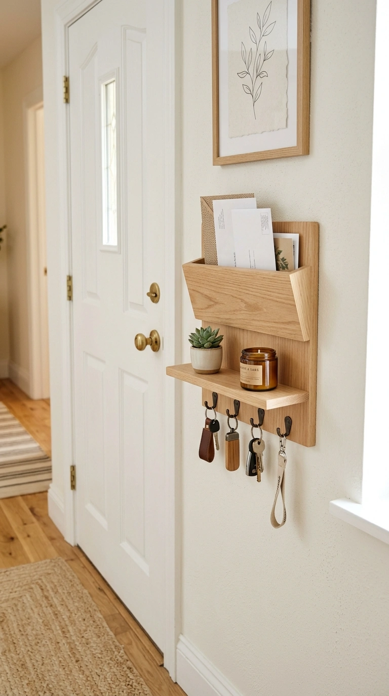 23+ Stunning Entryway Decor Ideas To Try Now 12 011 Wall Mail Station A compact wall organizer in ligh