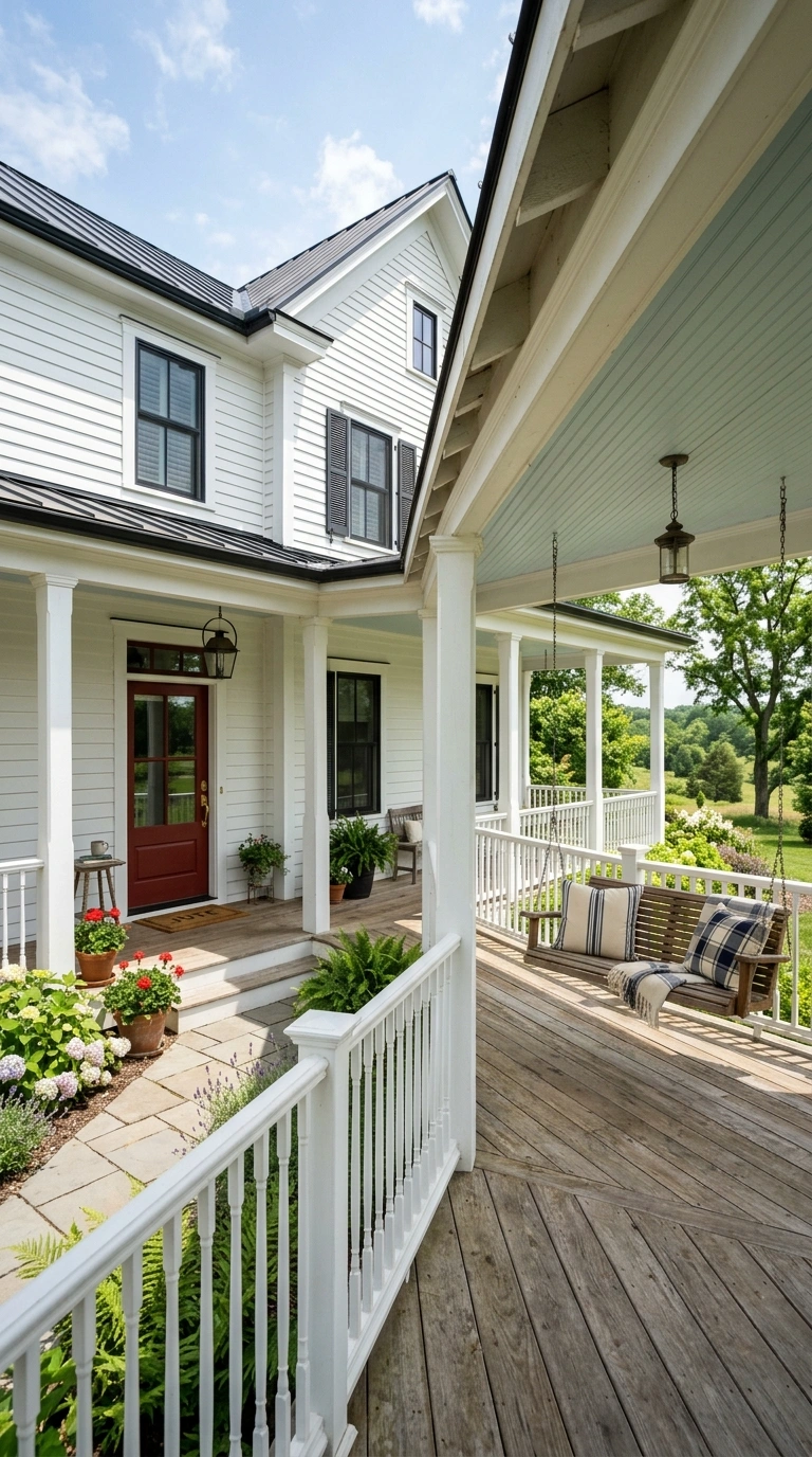 011 Wraparound Front Porch A farmhouse style home