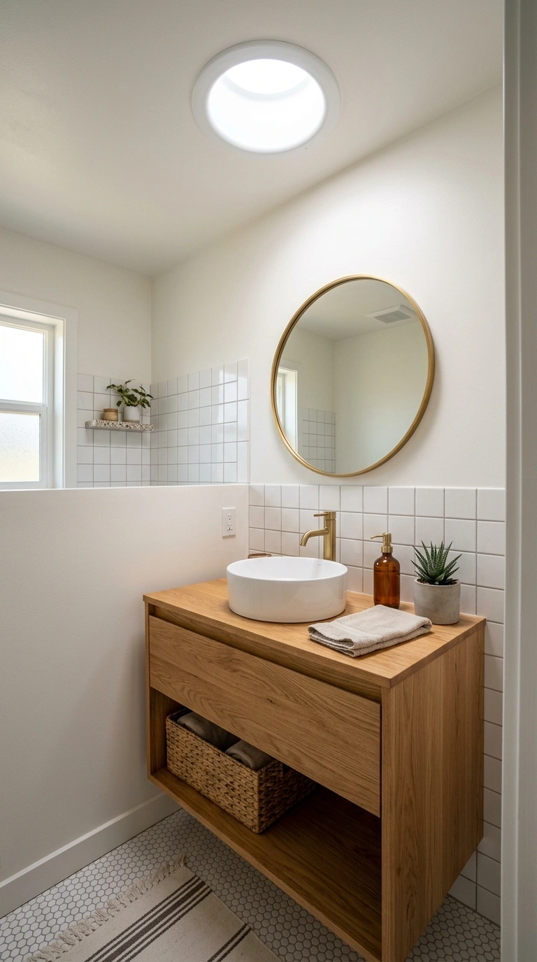 012 12 Skylight Window Idea A small bathroom vanity ar