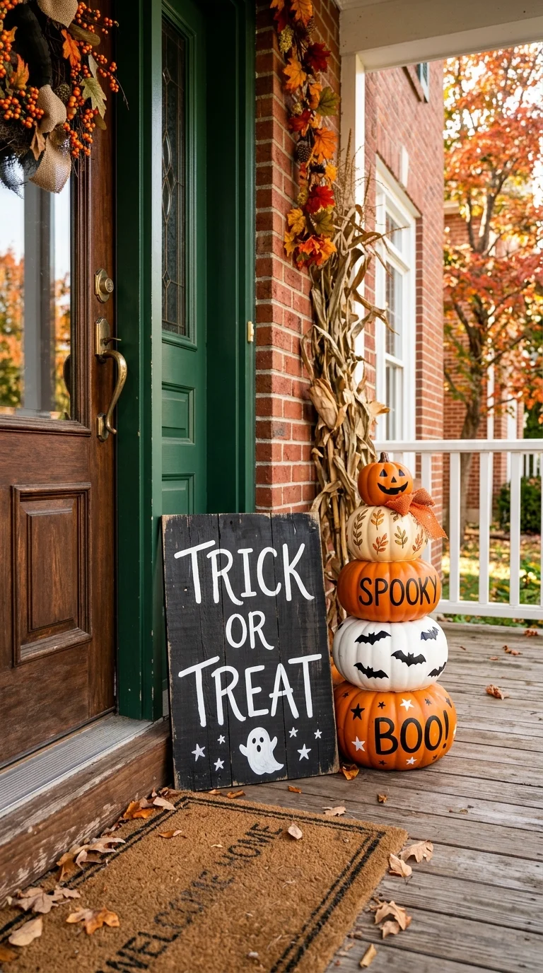 21 Dollar Tree Halloween DIY Ideas for a Spooky Home 13 012 12Halloween Welcome Sign A small black wooden sign