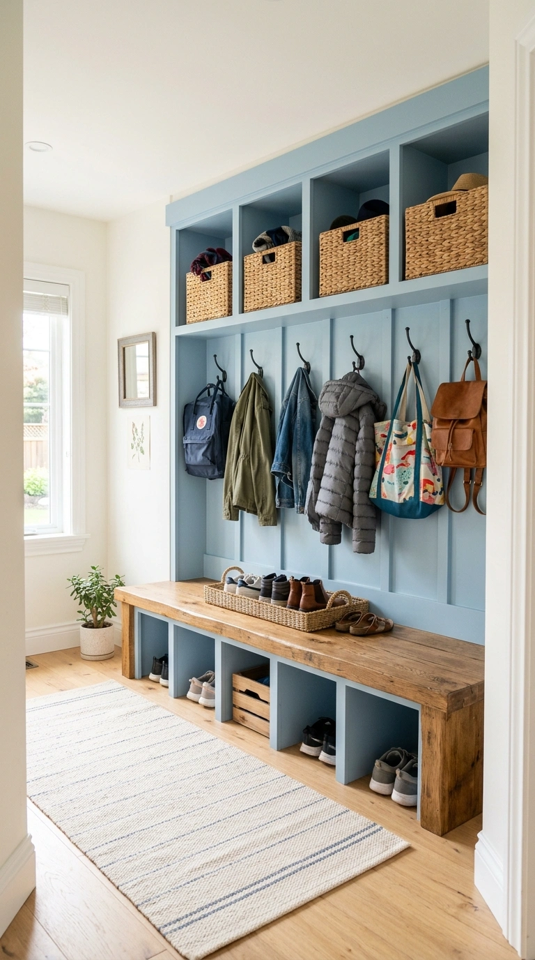 23+ Stunning Entryway Decor Ideas To Try Now 13 012 Mudroom Locker Wall A built in mudroom locker wall