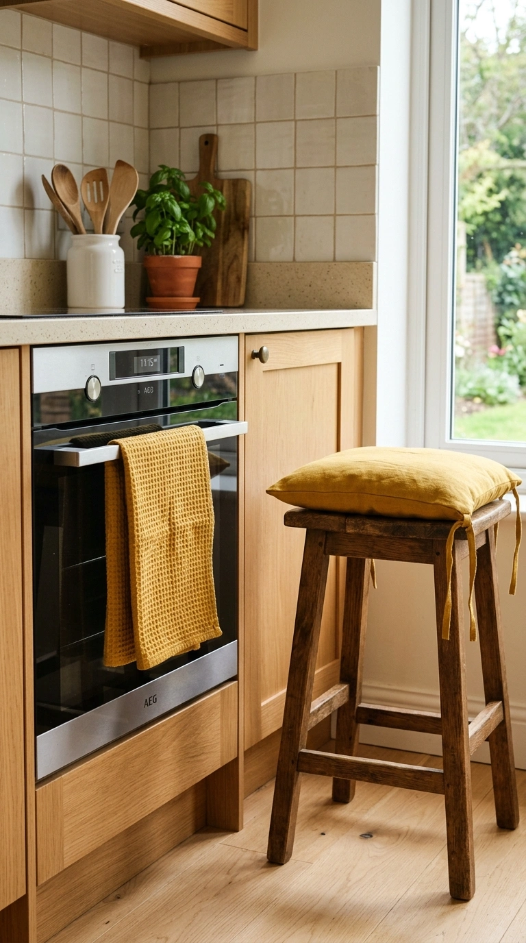 16 Gorgeous Fall Kitchen Ideas for a Warm and Cozy Home 13 012 Mustard Yellow Textiles A mustard yellow dish towe