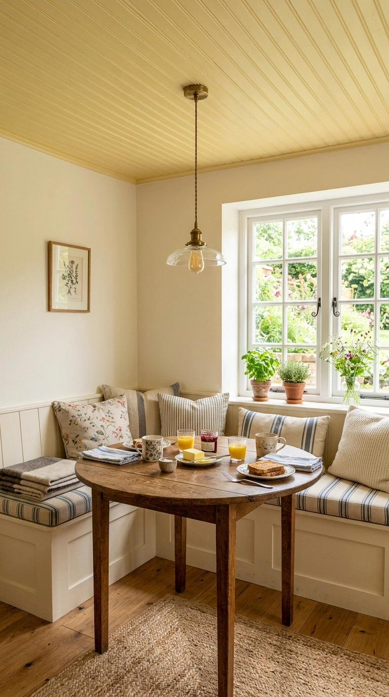 013 Breakfast Nook Cover A small breakfast nook with a