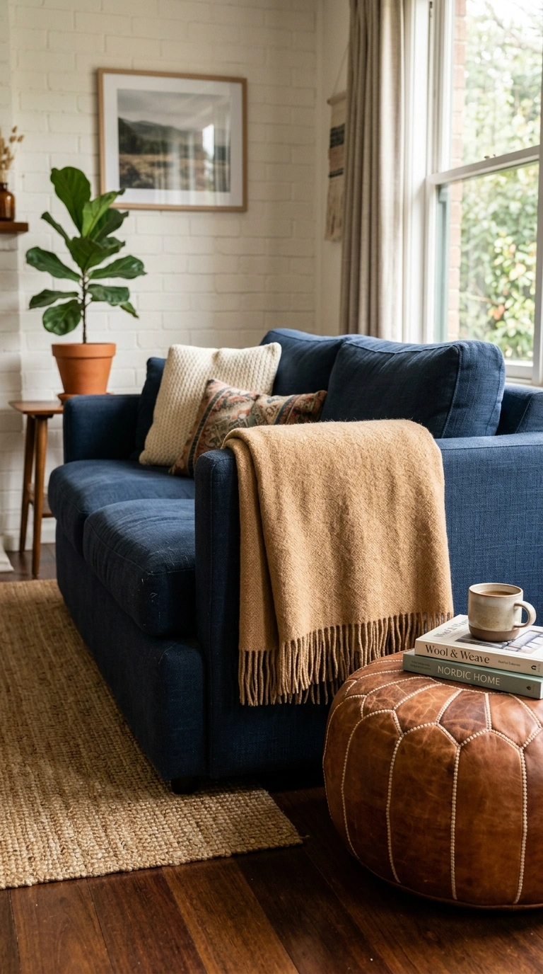 014 14 Camel Wool Blanket A camel colored wool blanket