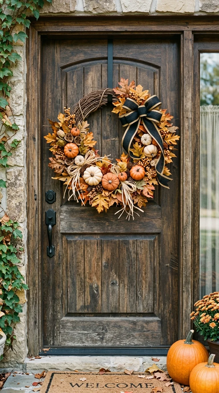 21 Dollar Tree Halloween DIY Ideas for a Spooky Home 15 014 14Pumpkin Spice Wreath A grapevine wreath decorate