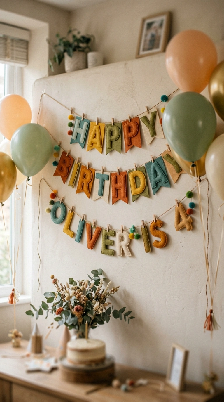 014 Custom Party Banners A birthday party setting with