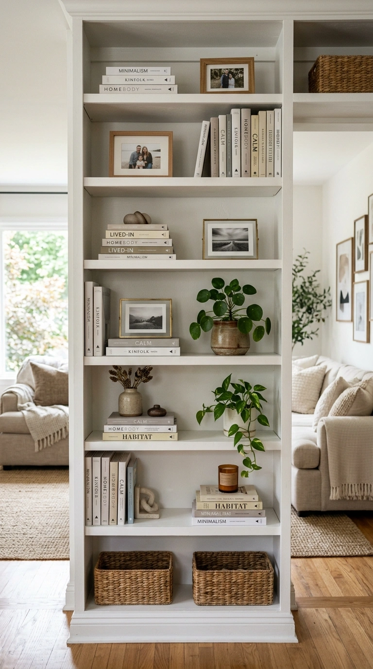 15 Stylish Living Room Trends for 2026 to Inspire Your Next Makeover 15 014 Gallery Bookshelf Styling A built in bookshelf sty
