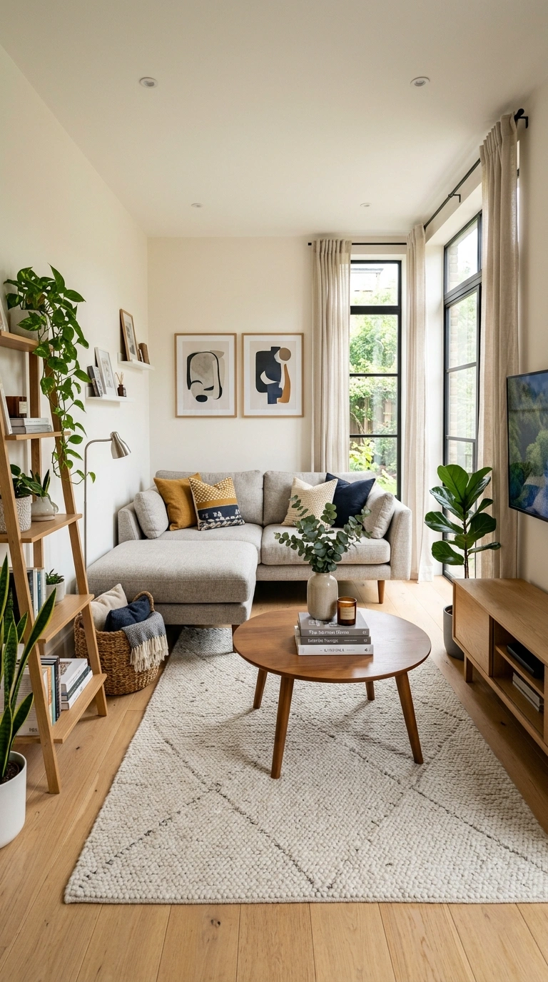 014 Narrow Room Solution A long narrow living room wit 1