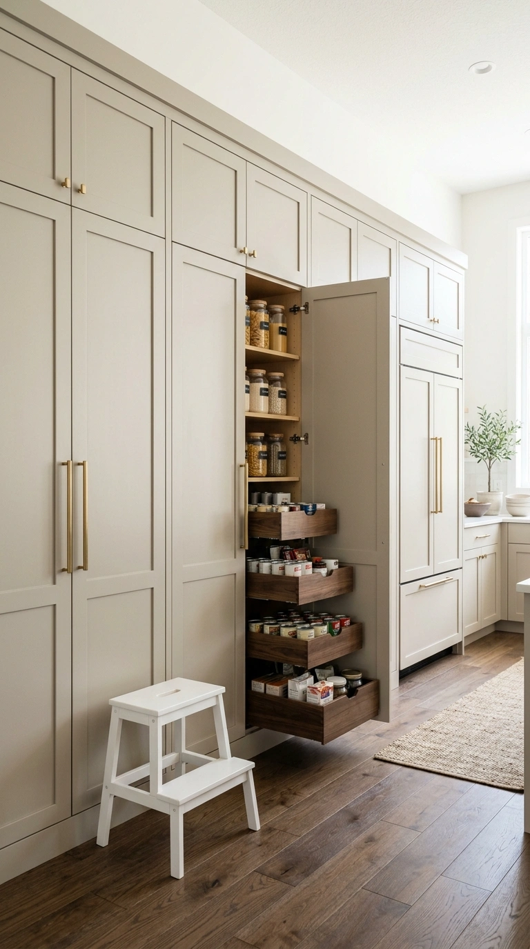 016 Full Height Pantry A wall of floor to ceiling cash