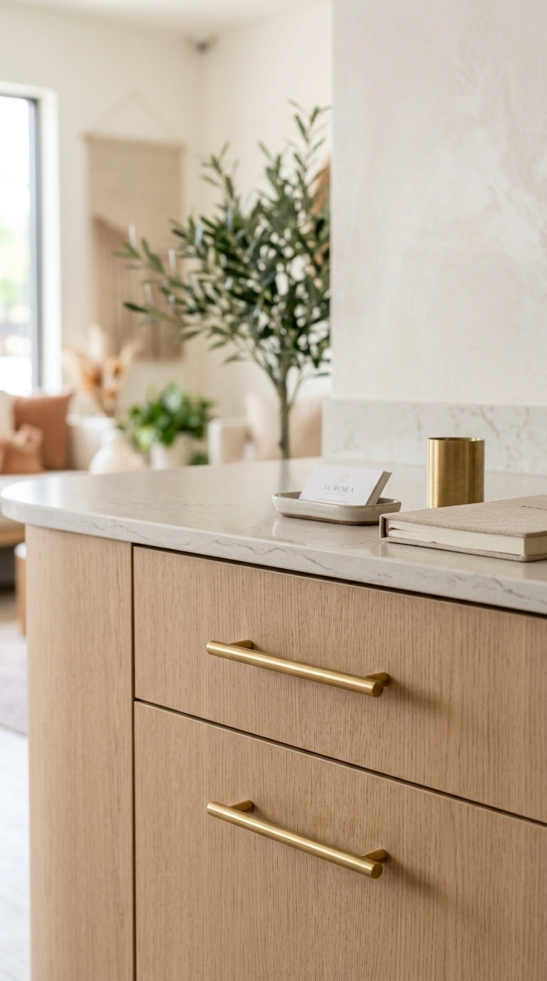 22 Stunning Beauty Salon Interior Design Ideas on a Budget 18 017 Brass Hardware Details A close view of a salon rec