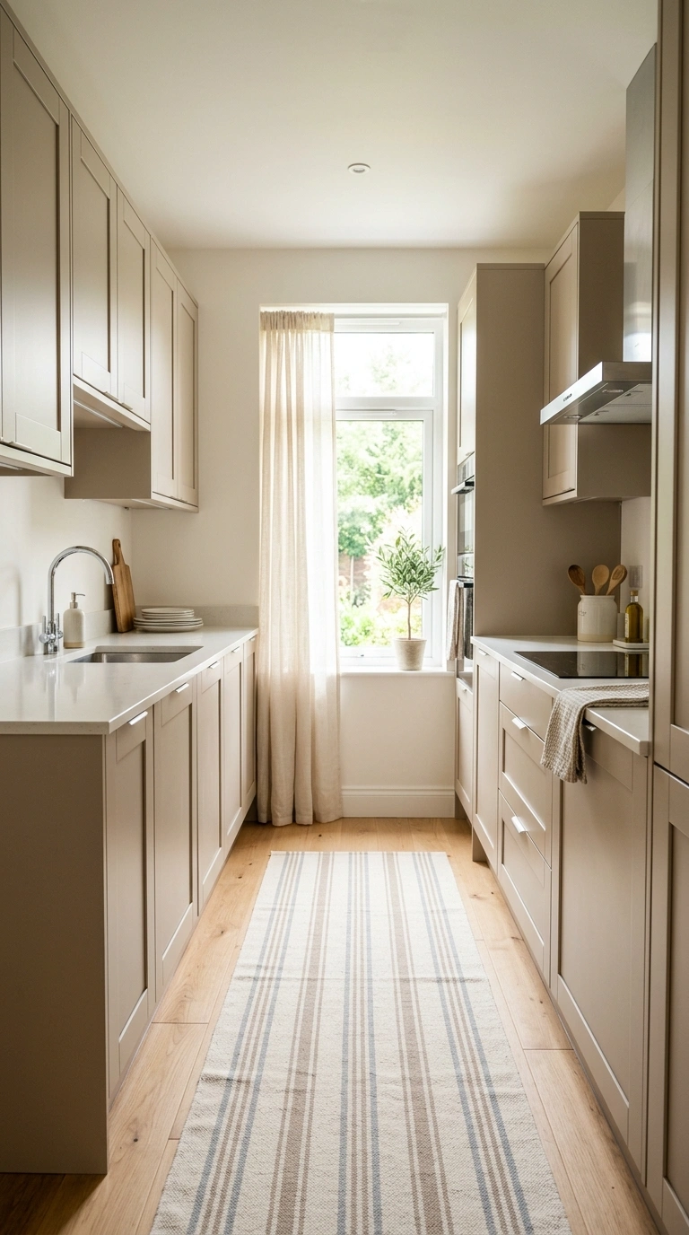 017 Small Galley Layout A narrow galley kitchen with b