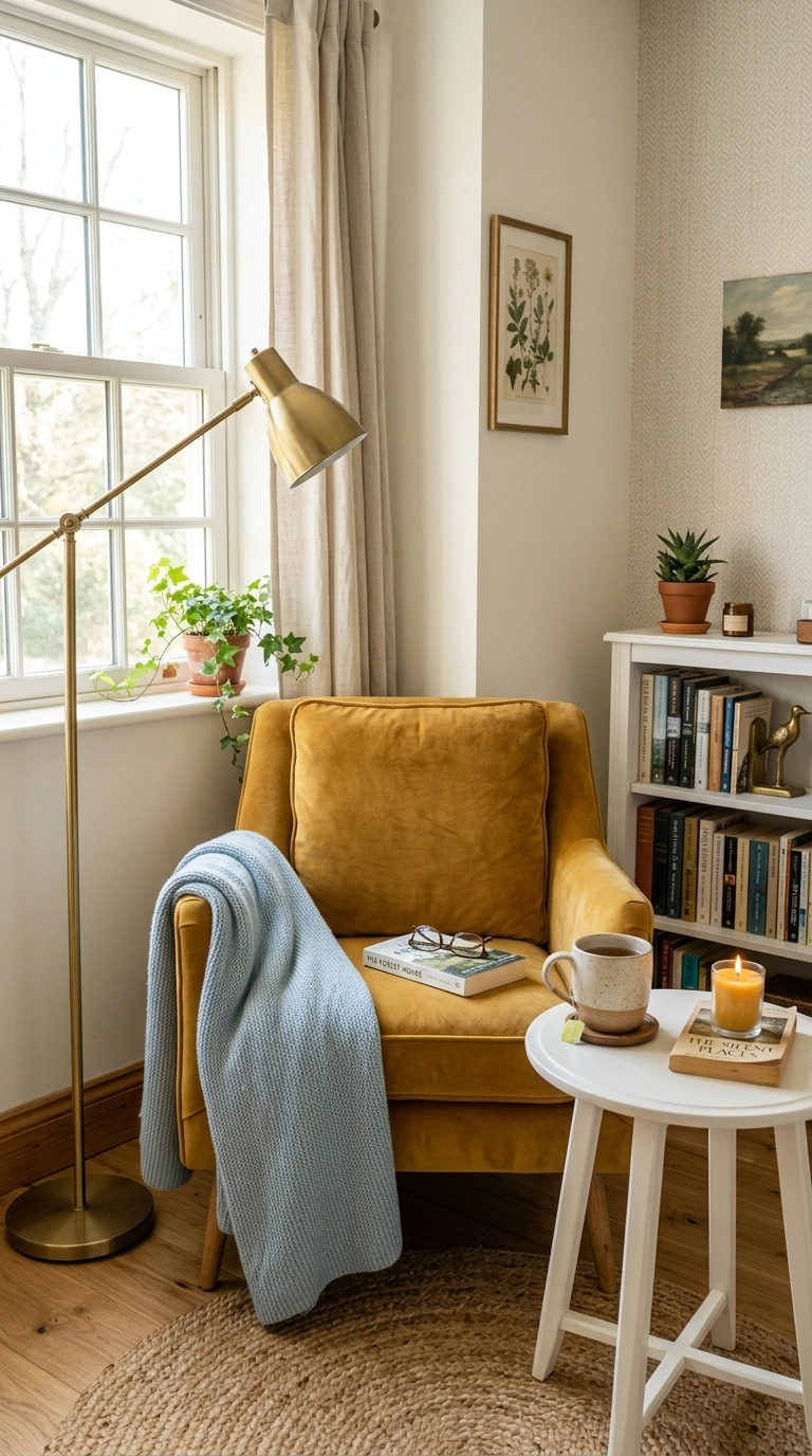 019 19 Sunny Reading Corner A cozy bedroom corner read
