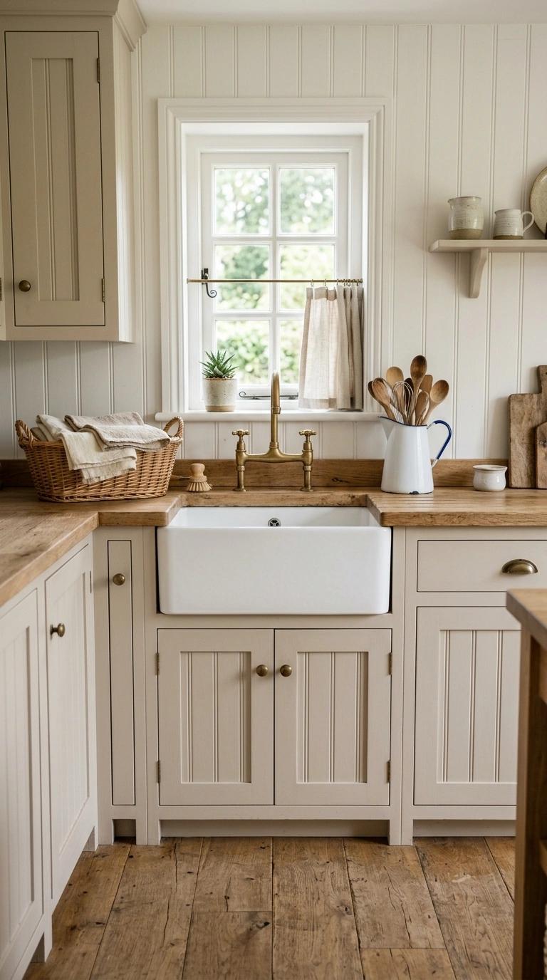 019 Beadboard Cottage Doors A cottage style kitchen wi