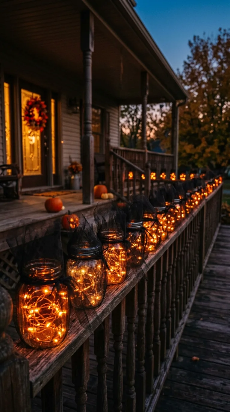 21 Dollar Tree Halloween DIY Ideas for a Spooky Home 21 020 20Halloween Light Jars Glass jars filled with glow