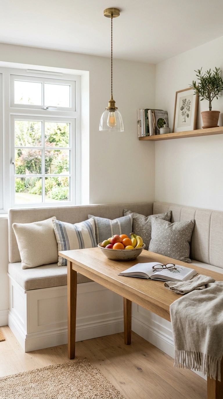 23 Simple Reading Nook Ideas You Can Set Up Today 24 023 Kitchen Corner Banquette An L shaped cushioned ban