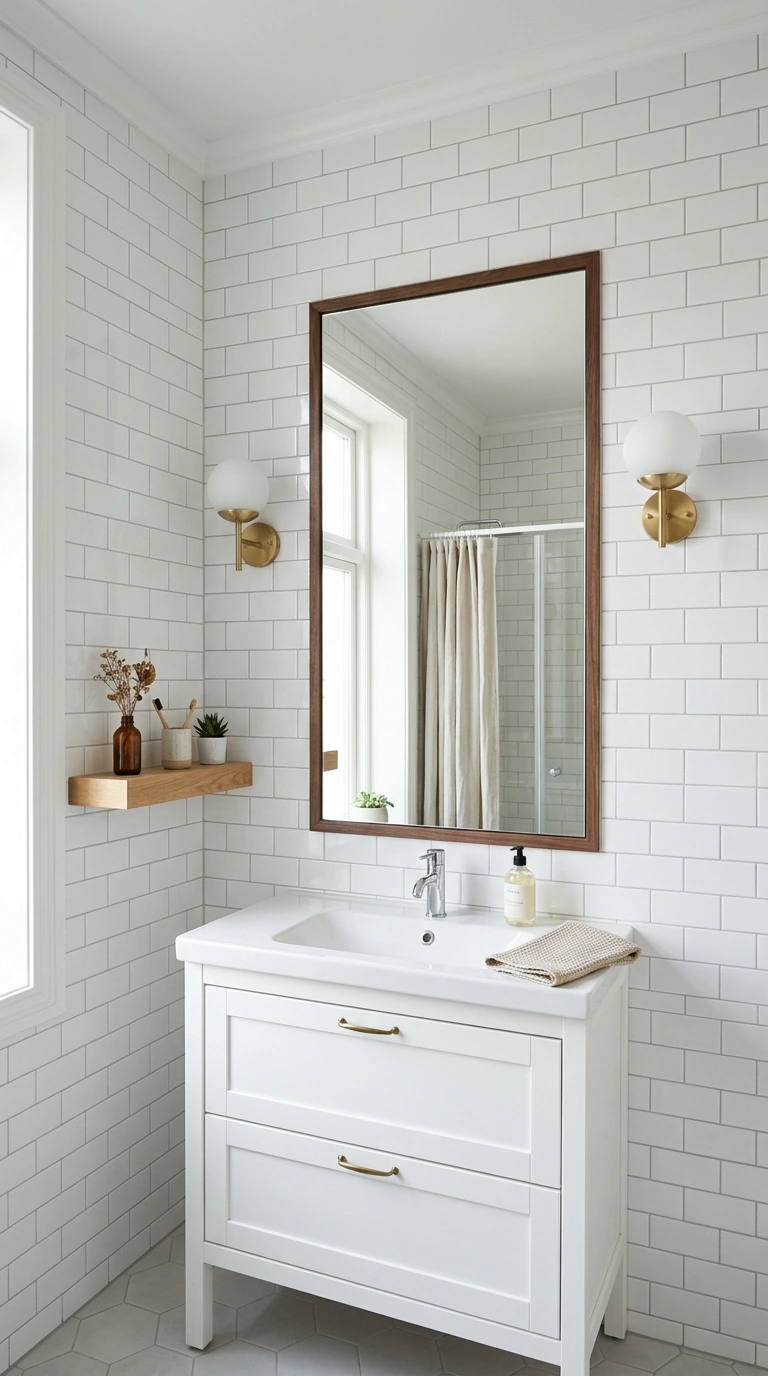 24 Bathroom Backsplash Ideas For Every Budget And Style 25 024 Full Height Tile Wall A bathroom wall tiled from c