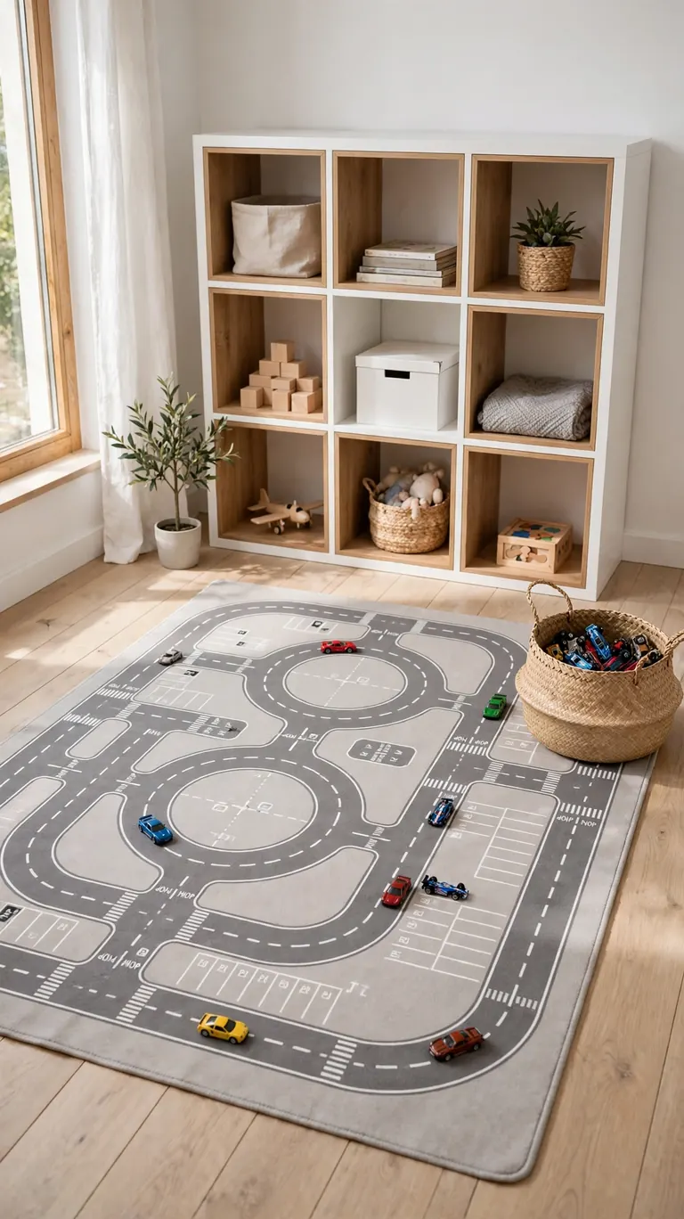 Race Car Track Rug
