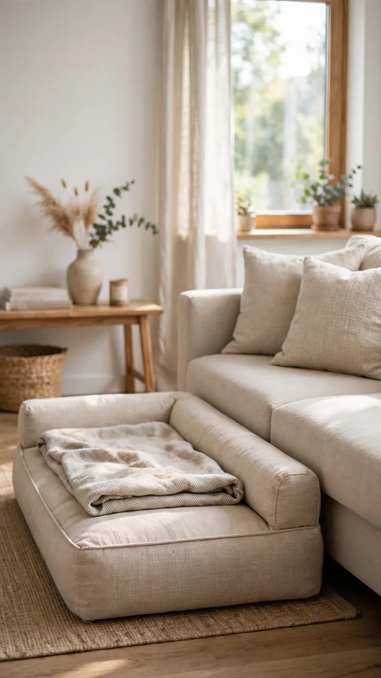23 Dog Bed Ideas Your Pup Will Love for a Cozy Space 8 Living Room Lounger