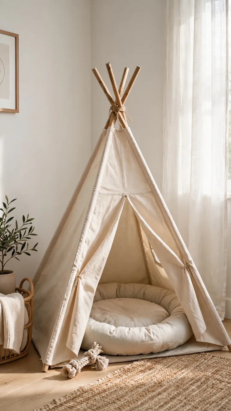 23 Dog Bed Ideas Your Pup Will Love for a Cozy Space 9 Teepee Tent Bed