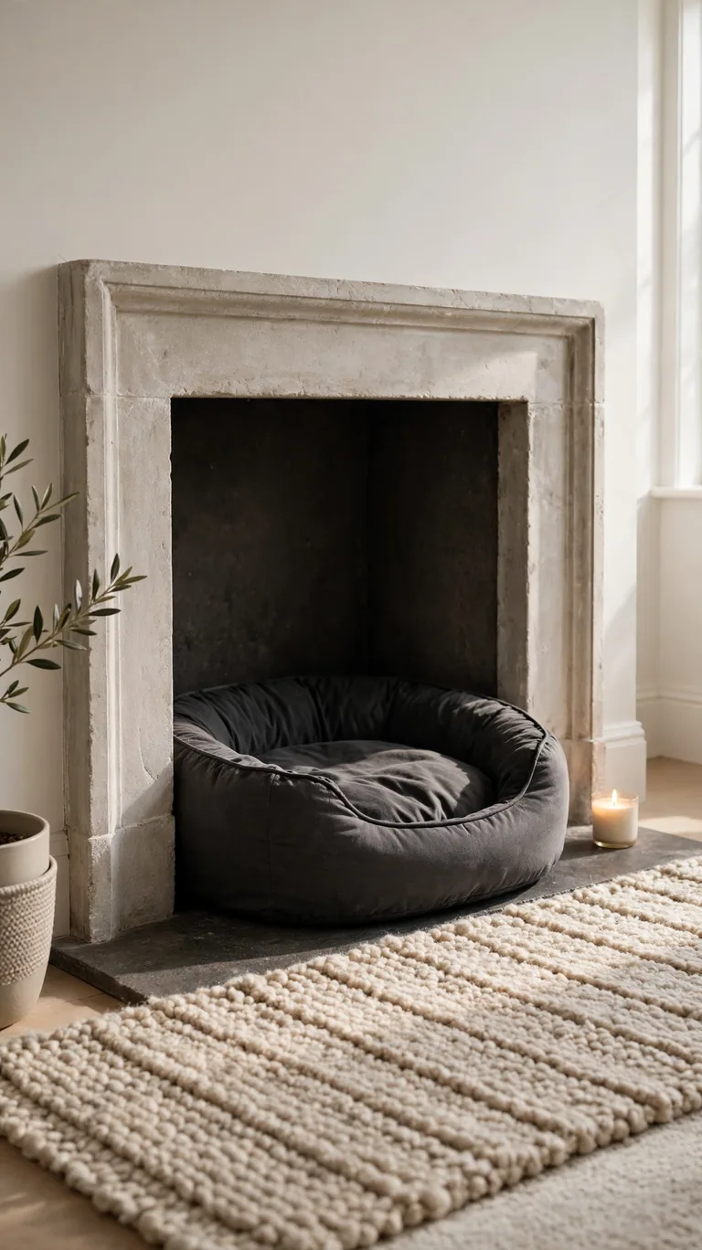 23 Dog Bed Ideas Your Pup Will Love for a Cozy Space 10 Fireplace Hearth Bed