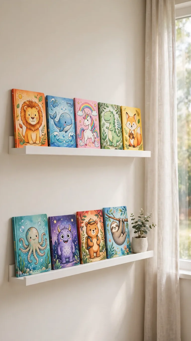 Mini Wall Bookshelf