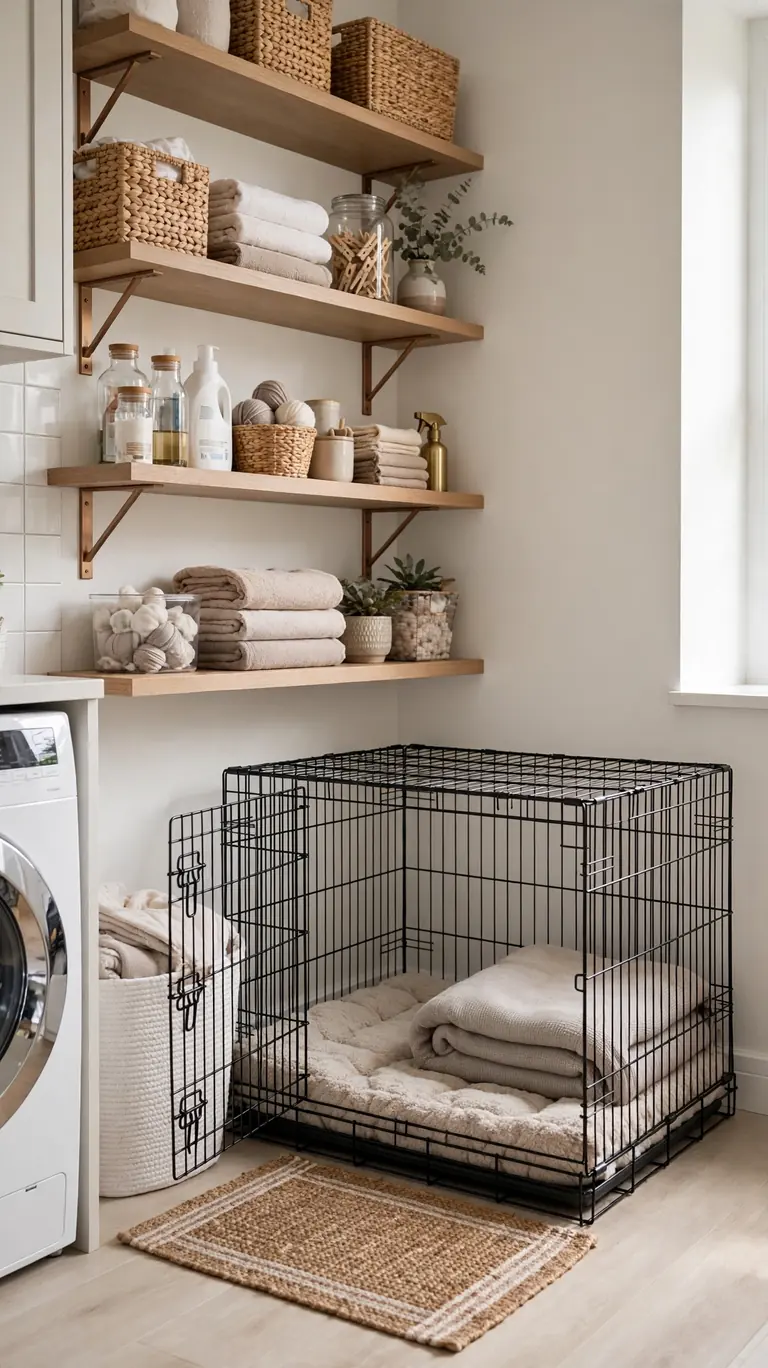 23 Dog Bed Ideas Your Pup Will Love for a Cozy Space 12 Laundry Crate Corner