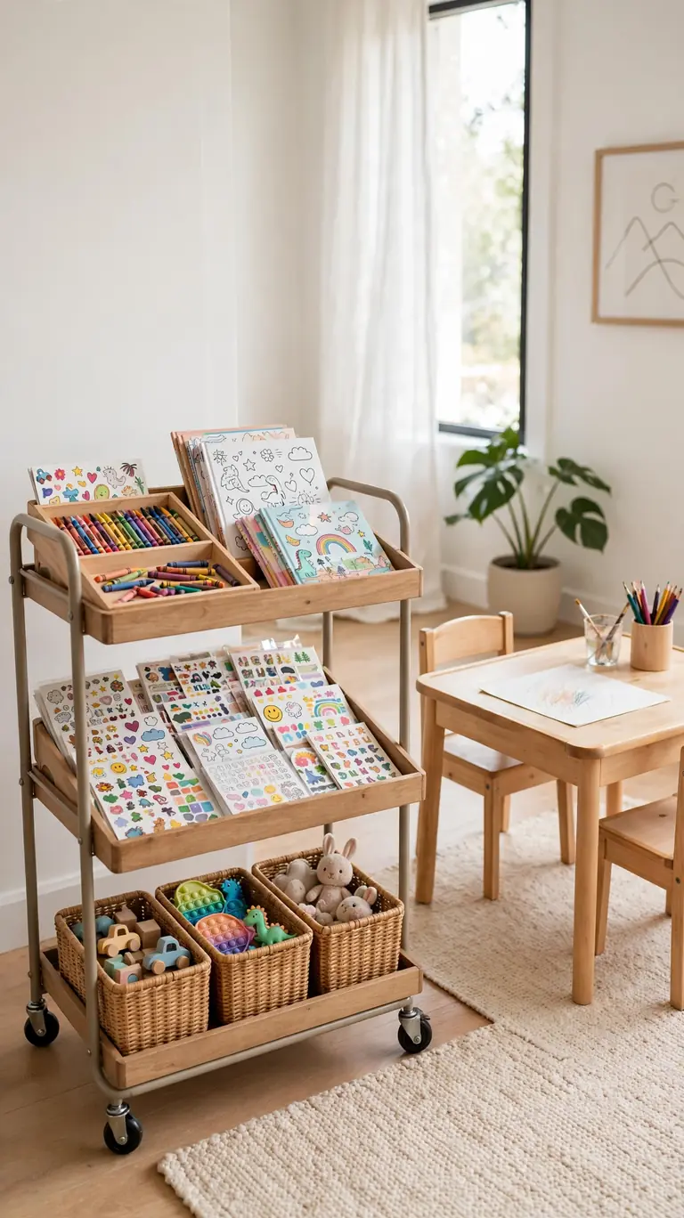 Rolling Toy Cart