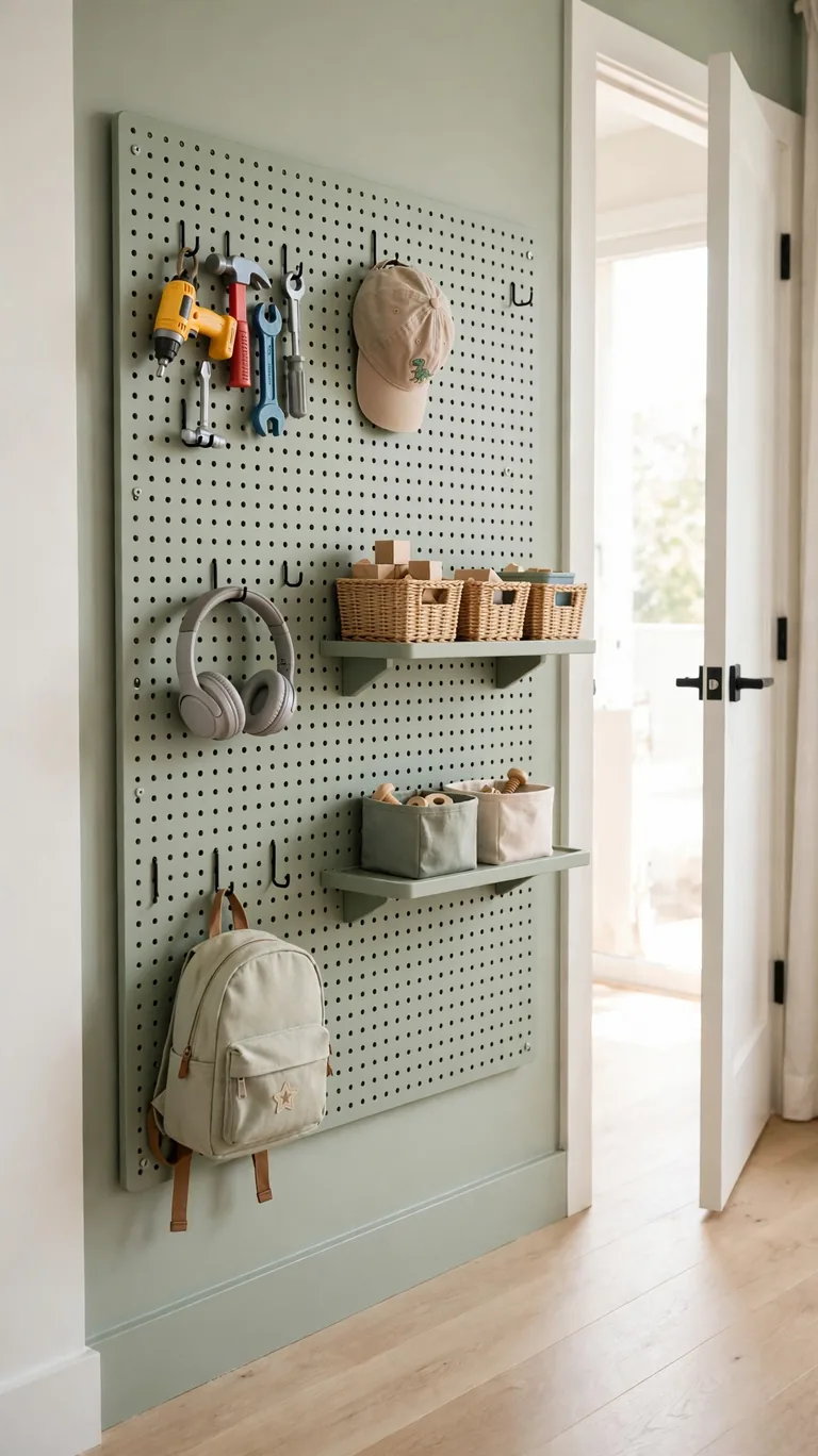 Pegboard Toy Wall