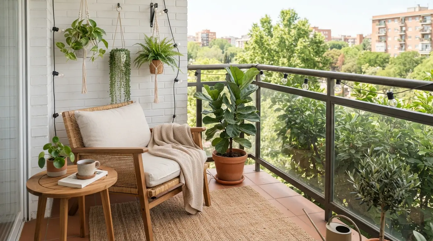 Apartment balcony with cozy chair 20260919000952