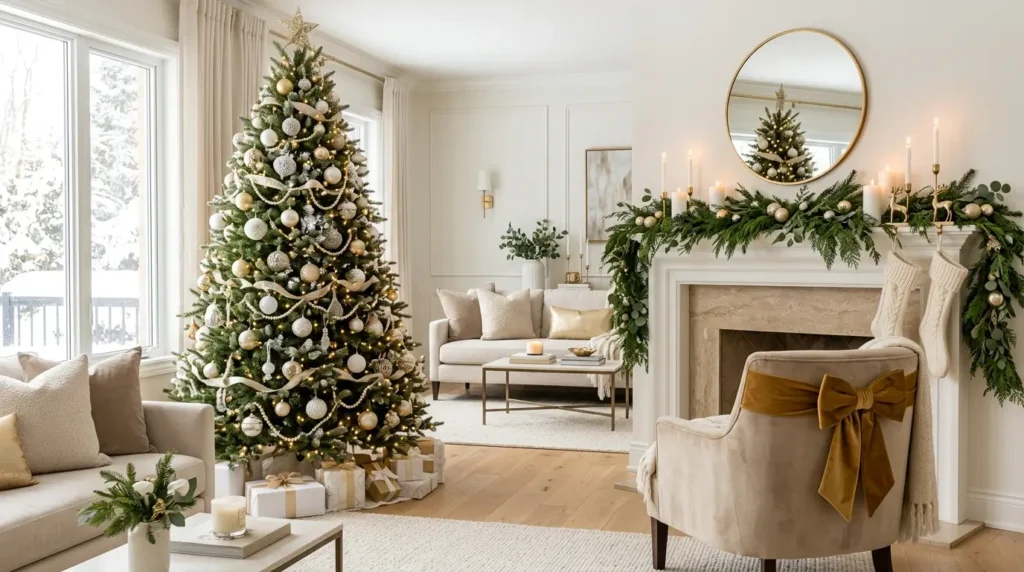 Living room with Christmas tree 202609072000 1