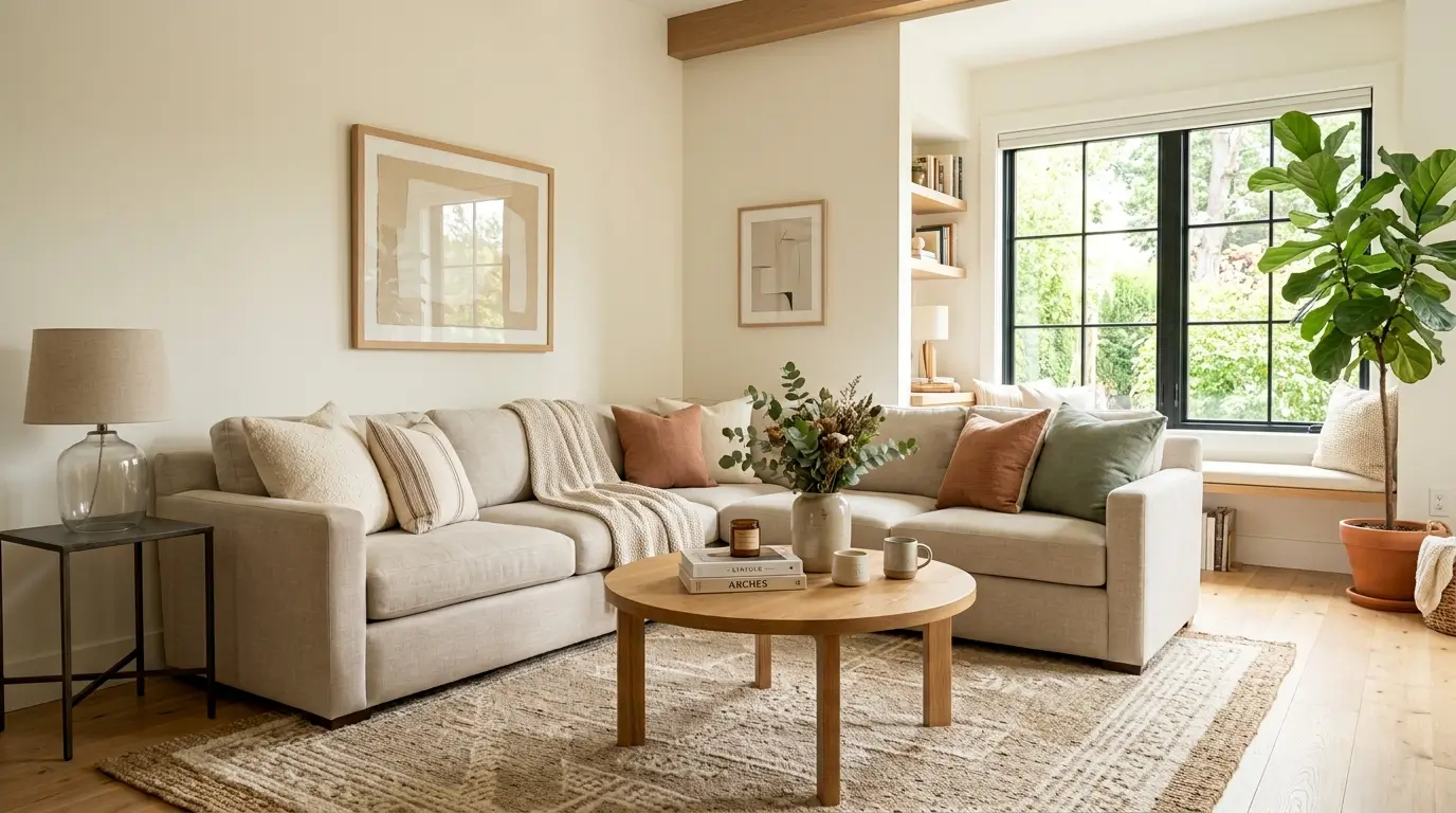 Living room with sectional sofa 202609021726