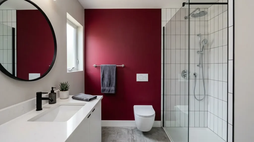Modern bathroom with black fixtures 20260917182530