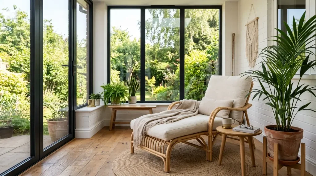 Sunroom with rattan chair 20260925230012