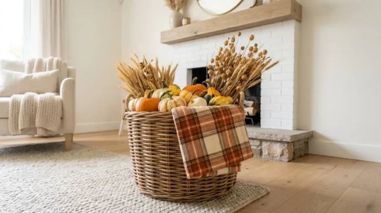 16 Beautiful Fall Basket Ideas to Add Seasonal Charm 4 16 Beautiful Fall Basket Ideas to Add Seasonal Charm