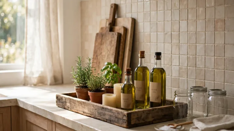 14 Rustic Kitchen Tray Decor Ideas to Style Your Countertops