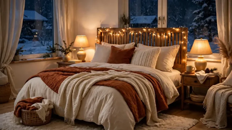 20 Warm Winter Bedroom Ideas for Cozy Cold Nights 27 20 Warm Winter Bedroom Ideas for Cozy Cold Nights