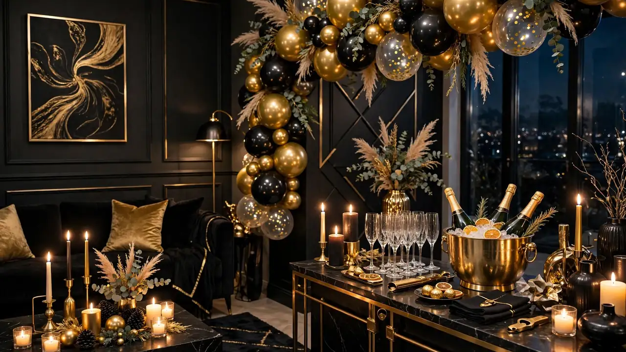 18 Stunning New Year's Eve Decor Ideas for a Sparkling Night 1 00 featured 20