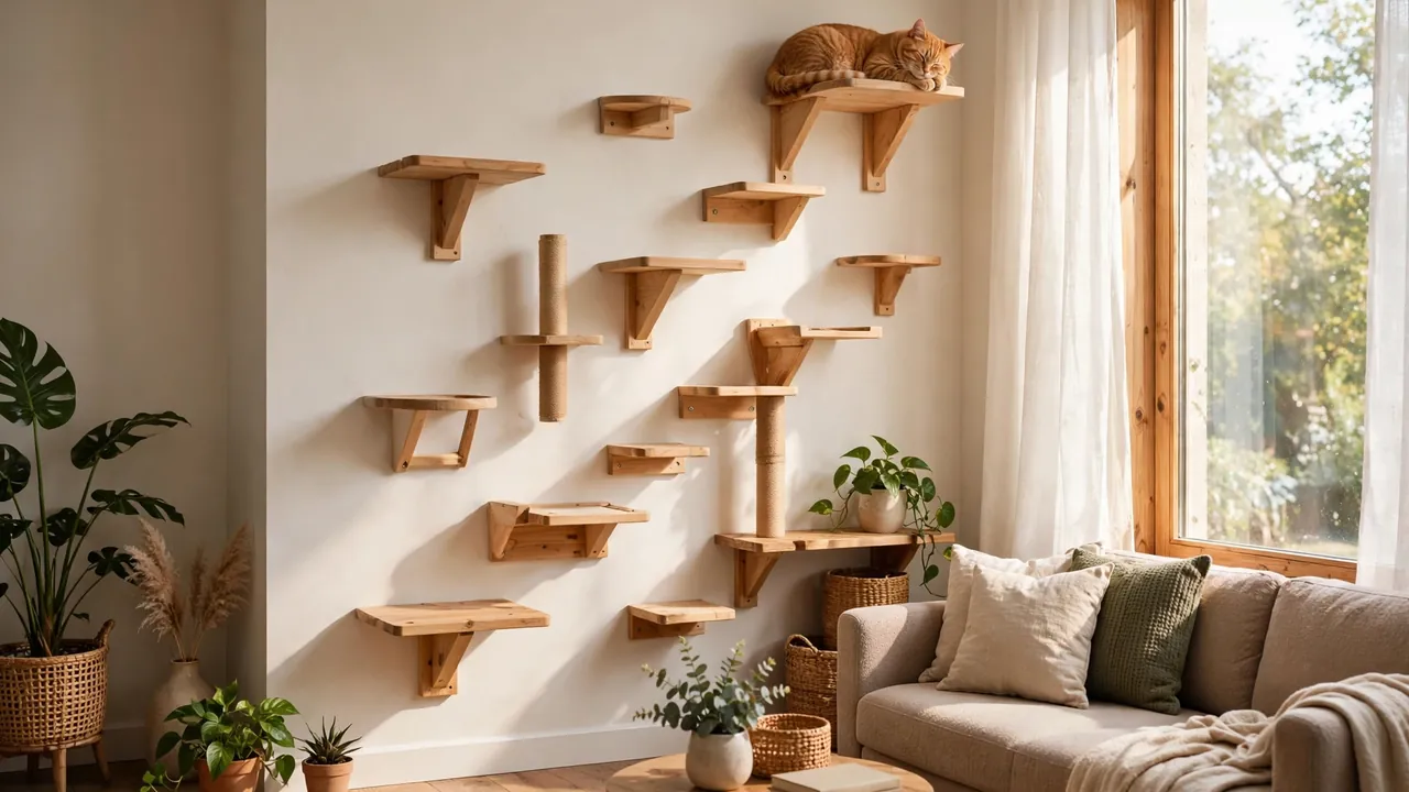 25 Best Cat Climbing Wall Ideas for Small Homes on a Budget