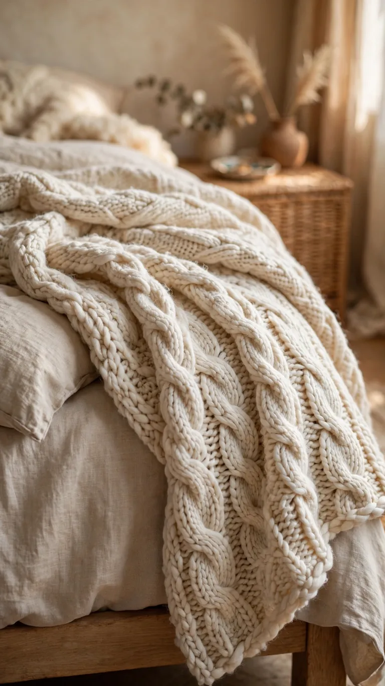 Add a Chunky Knit Throw