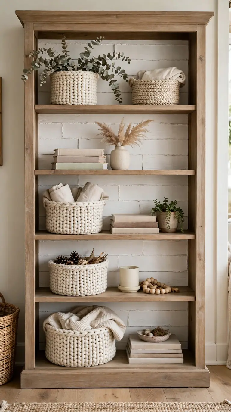 Faux Shiplap Lines for Instant Farmhouse Warmth