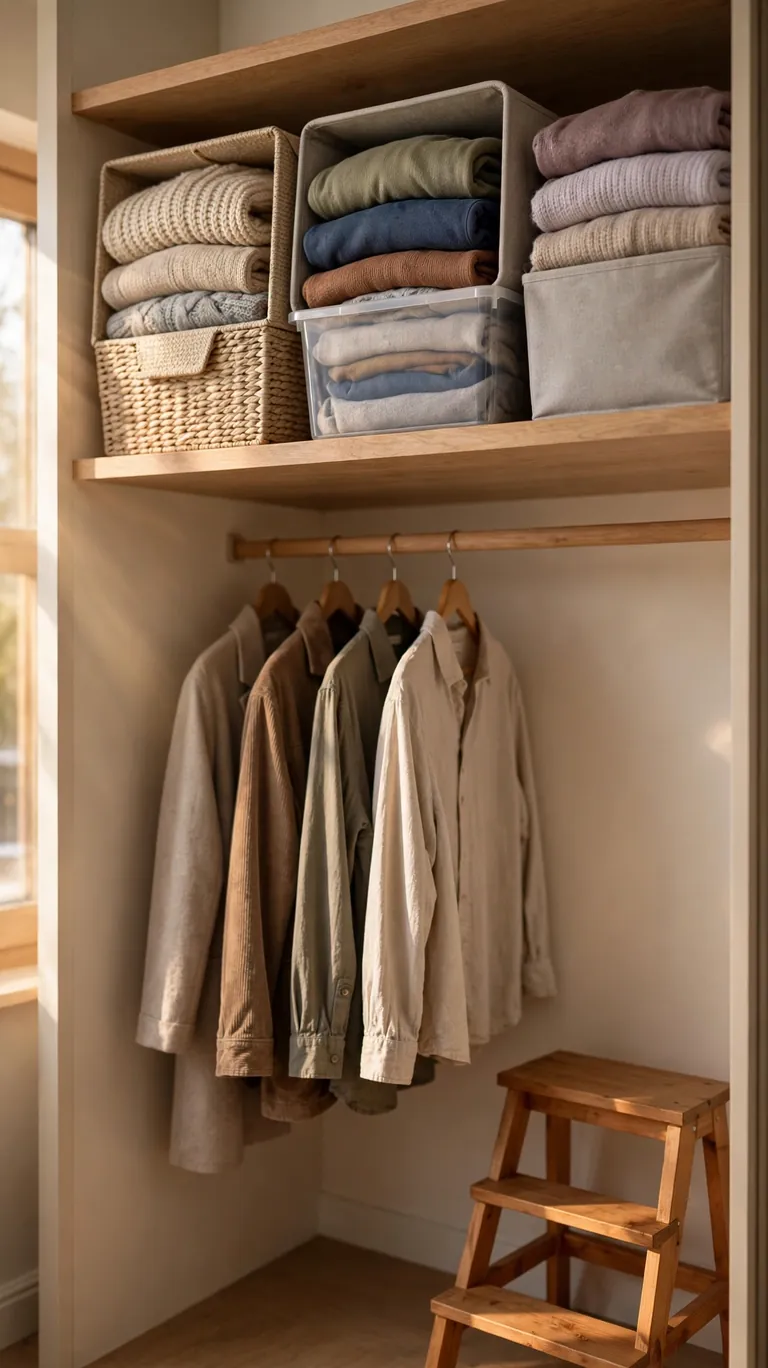 Add a High Shelf for Out-of-Season Storage