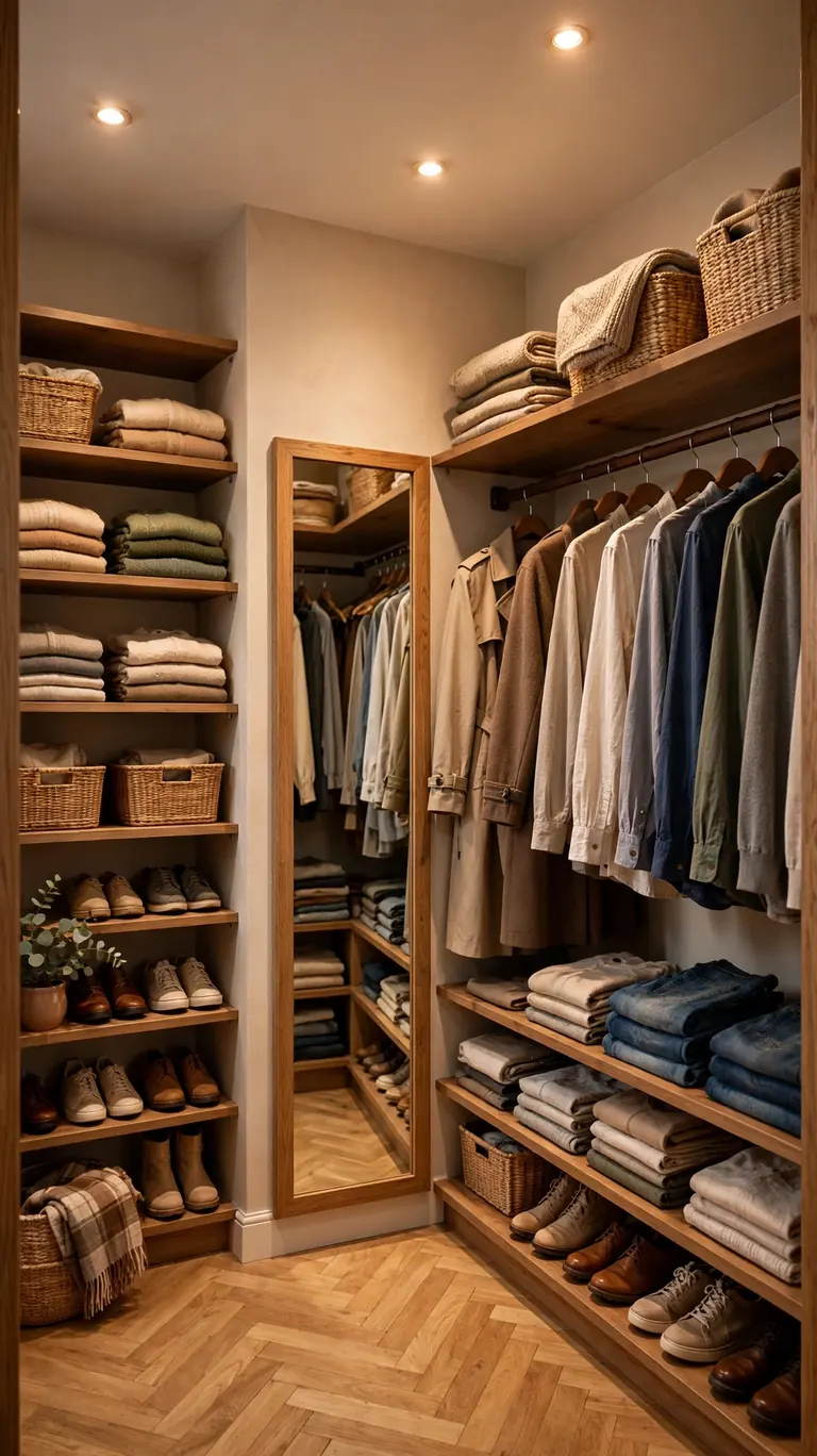 26 Smart Walk-In Closet Layout Ideas That Maximize Every Inch 3 The L-Shaped Layout for Awkward Spaces