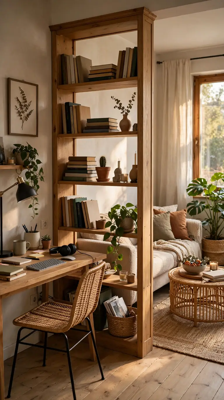 Open Bookcase as a Functional Divider