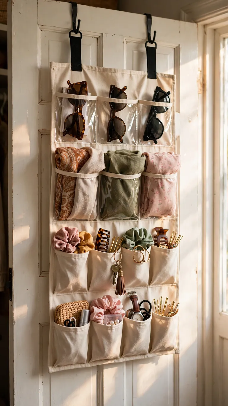 Use the Back of the Door for Hidden Storage